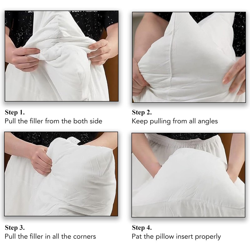 A1HC Throw Pillow Insert Down Feather Filled, (Pack of 2) - 20x20 Inches Bed ... gallery