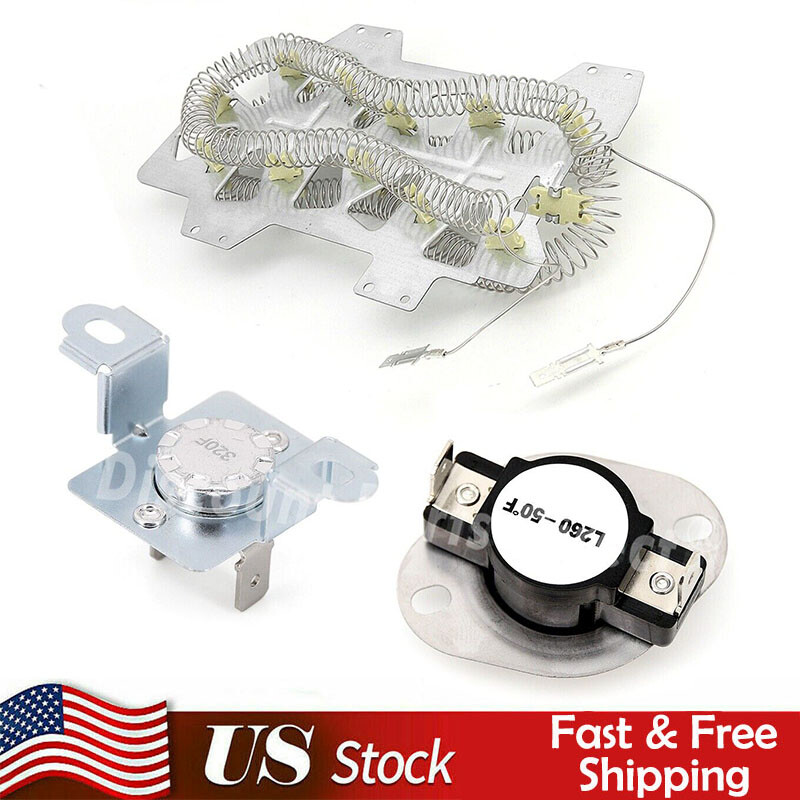 DC47-00019A Dryer Heating Element with DC47-00018A DC96-00887A fit for Samsung gallery