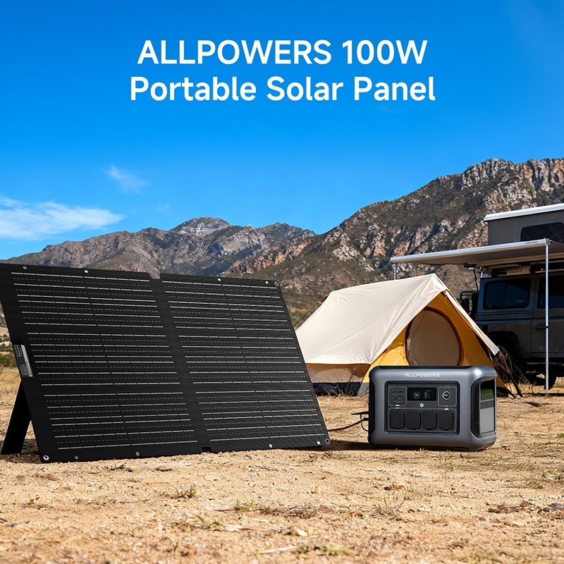 ALLPOWERS SP027 100W Portable Foldable Solar Panel For Outdoor Camping Van Trip gallery