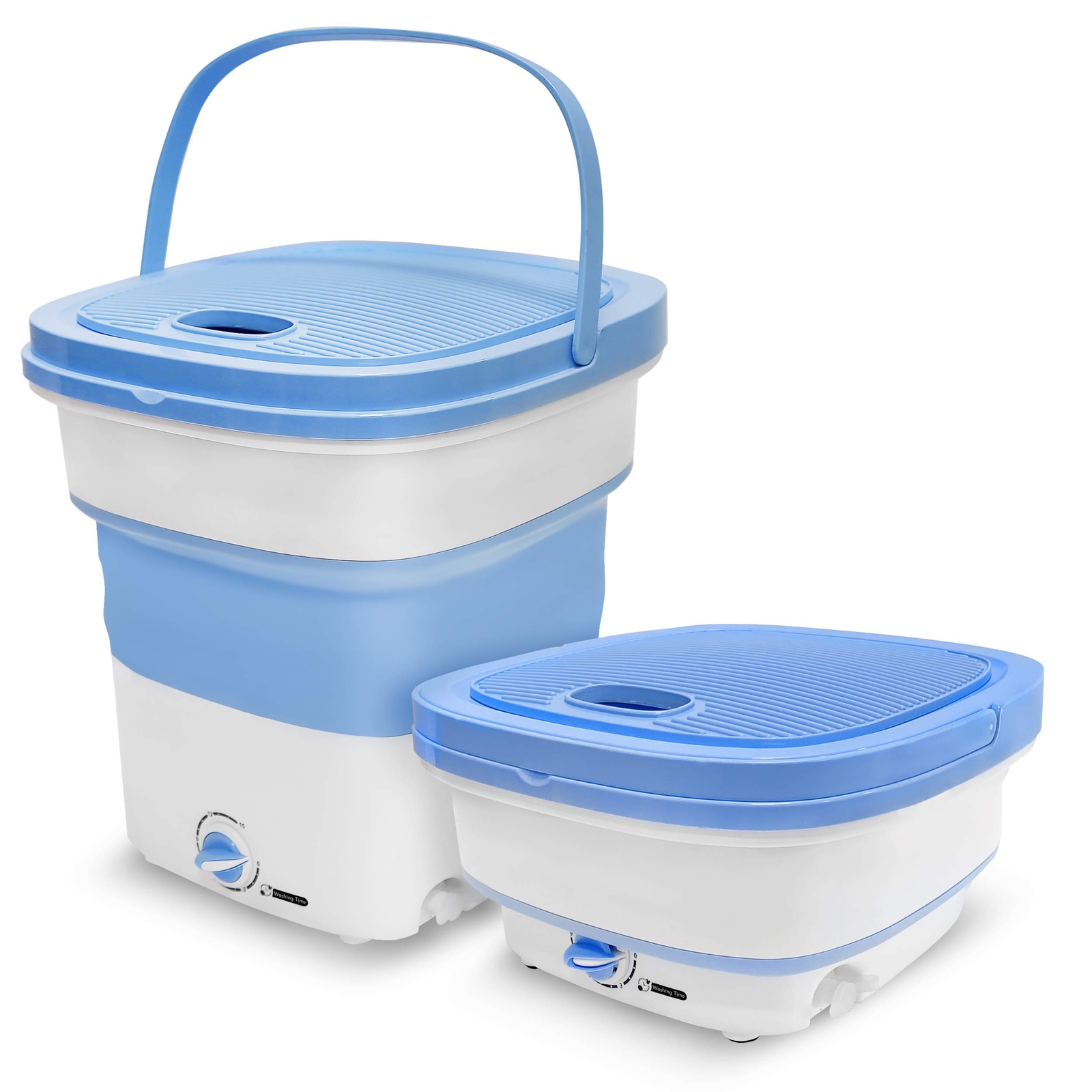 PURE CLEAN Portable Mini Washing Machine Lightweight Collapsible Bucket - gallery