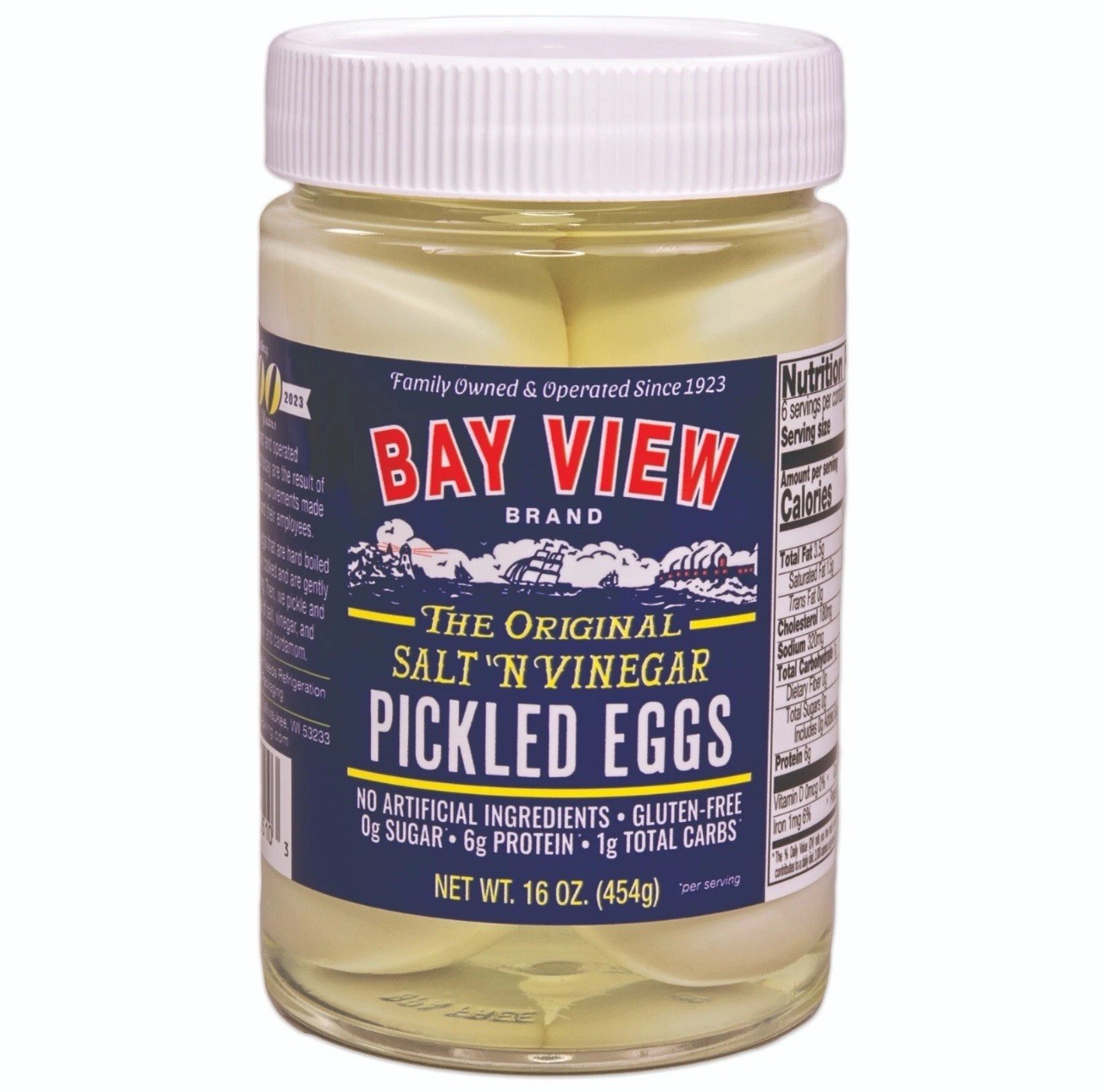 2 PK - Bay View The Original Salt 'N Vinegar Pickled Eggs Gluten-Free 16 oz gallery