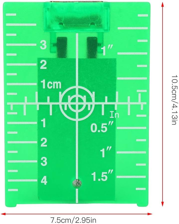 Laser Level Target Plate Double Scale Cross Line Laser Level Meter Foldable gallery
