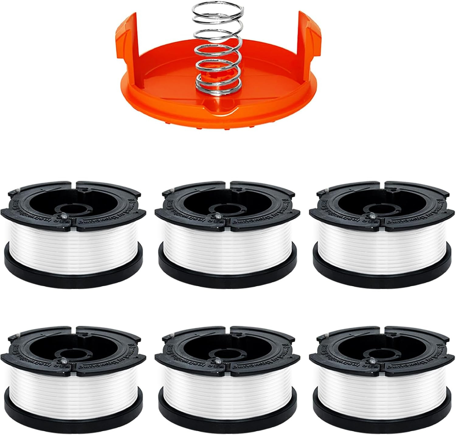 Weed Eater String 30Ft 0.065 for Black+Decker Trimmer Line 6 Spools 1 Cap gallery