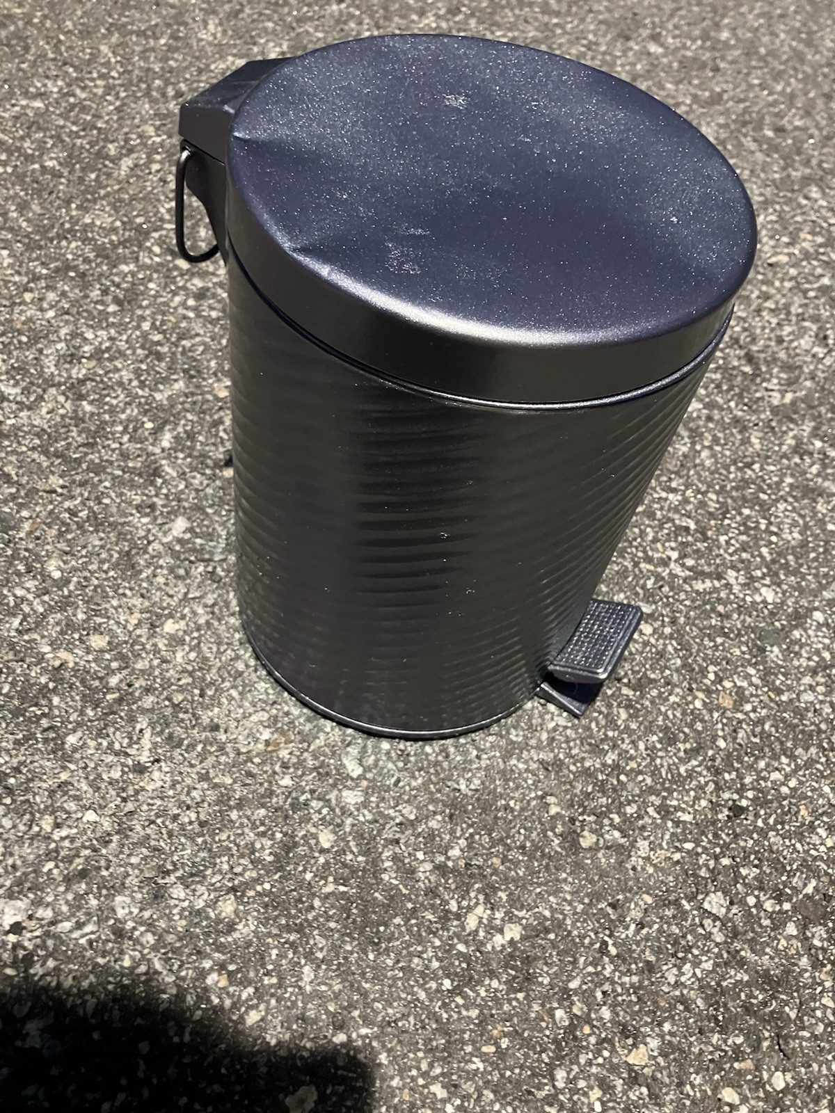 Grey Metal Step Trash Can gallery