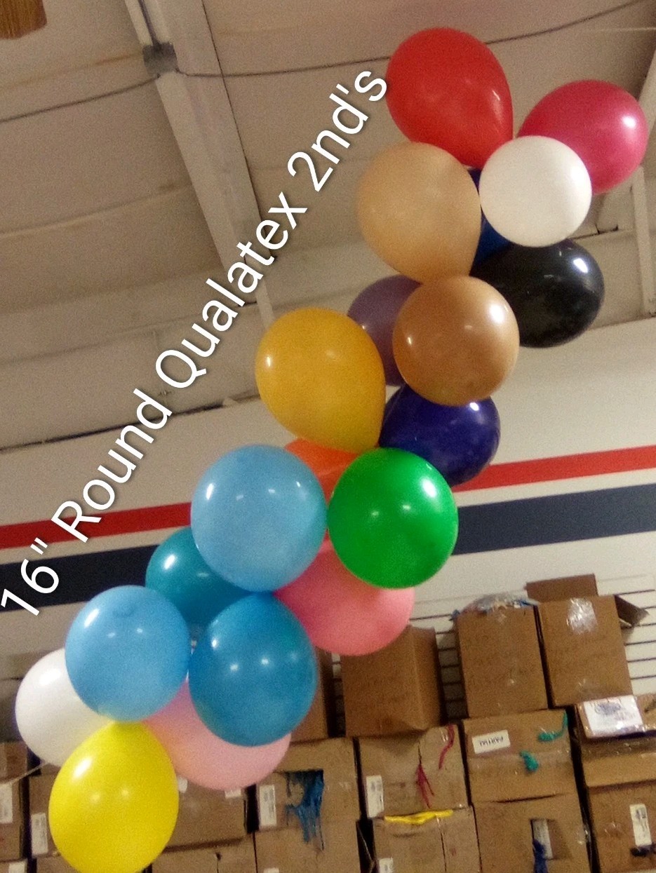 Qualatex 16" 2nds, Slight Color Run(4 bags Of 100ct)= 400Ballloons U-pic Colors gallery
