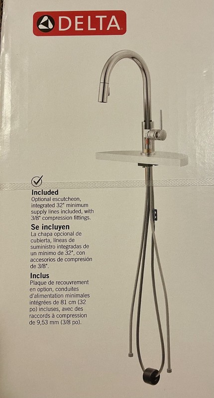 Delta Classic 1-Handle Pull-Down Kitchen Faucet Stainless 19810-SS DST gallery