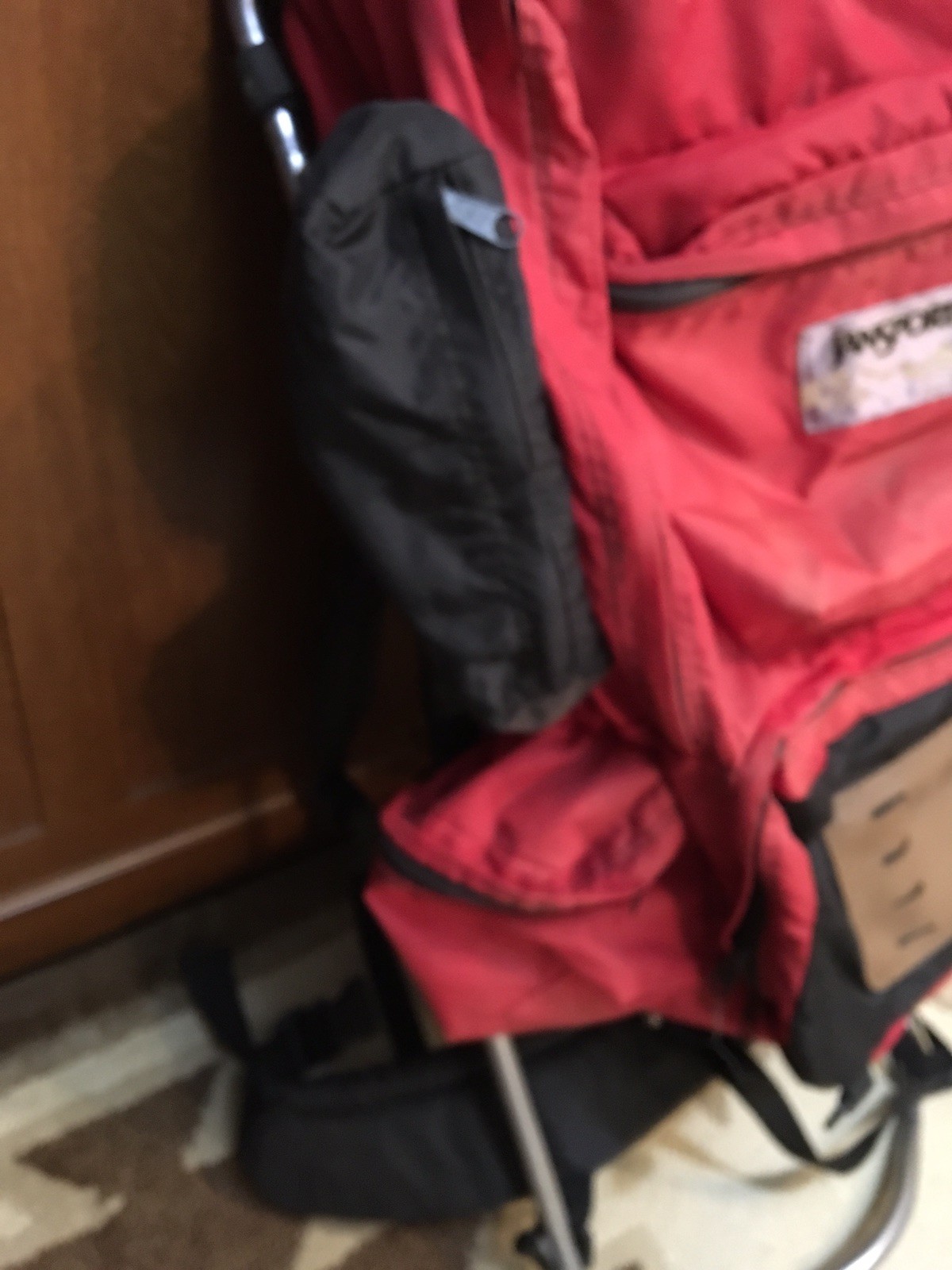 Vintage Large Red Jansport External Frame Hiking Backpack 5