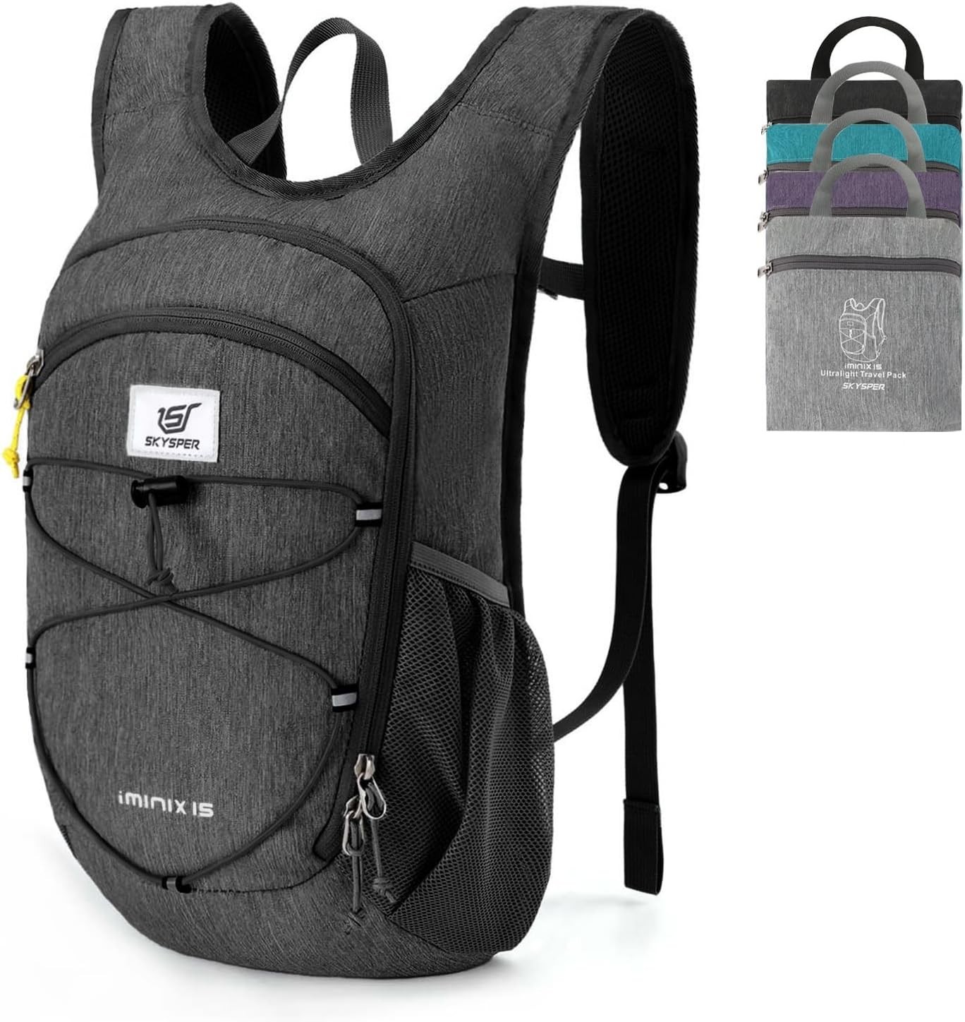 15L/20L Foldable Hiking Backpack Lightweight Packable Travel Daypack with Che... 2