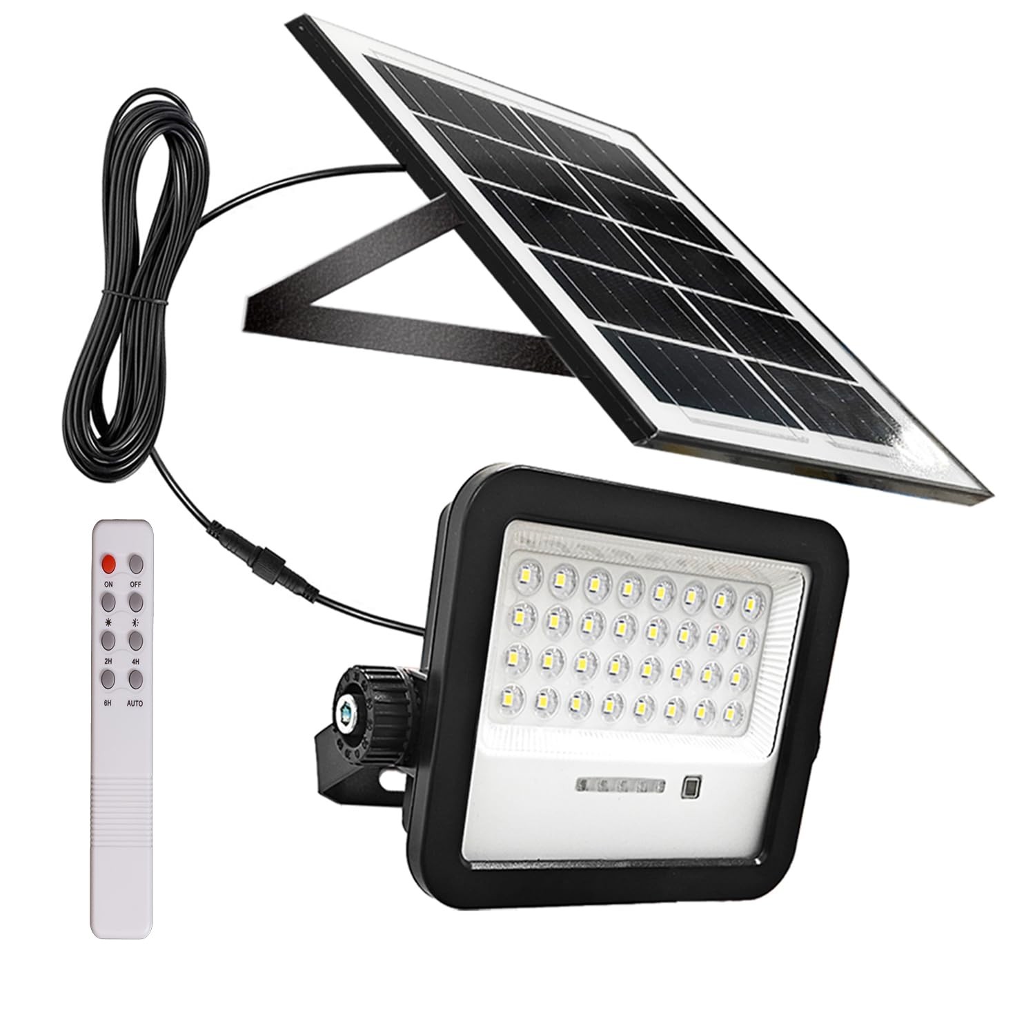 Outdoor Solar Flood Light, 6500K Bright White Floodlights, IP65 Waterproof So... gallery
