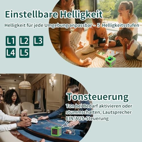 Countdown Timer for Poker, Casino & Chess Tournaments - 20/30 Sec, Customizable, gallery