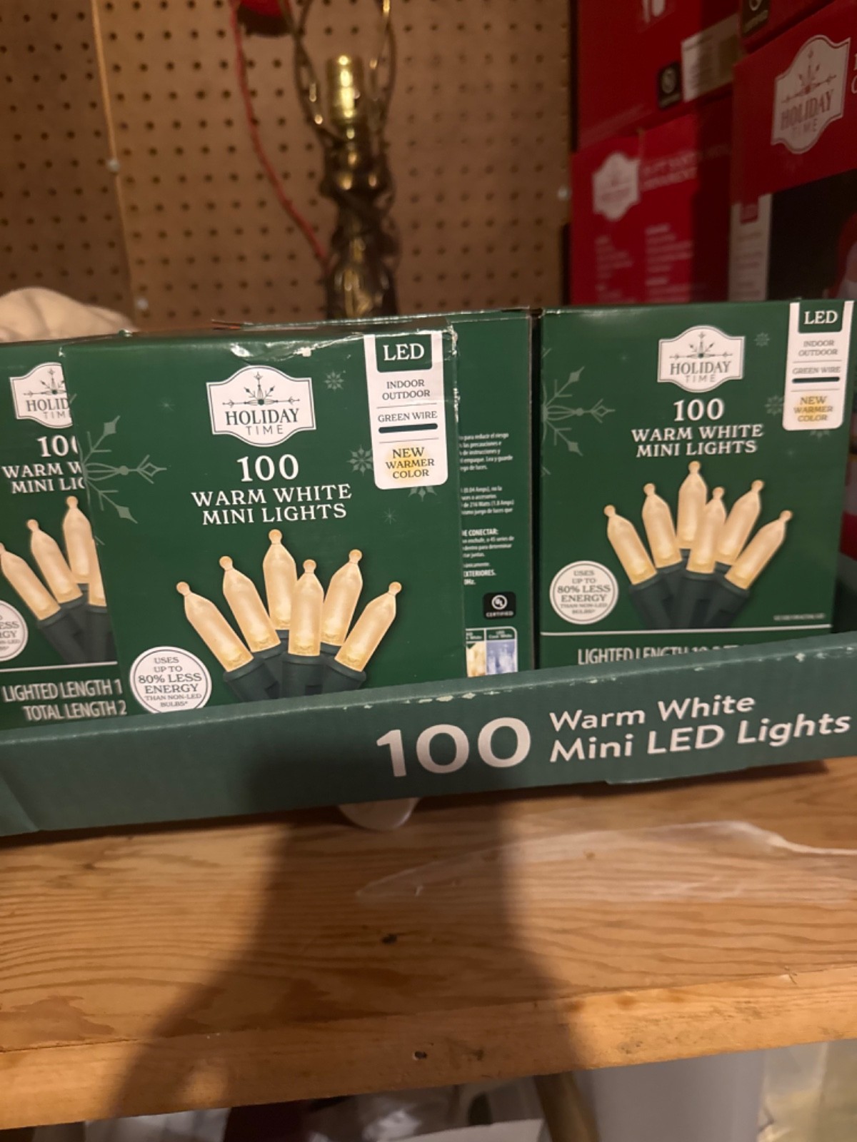 Holiday Time 100 White Warm Christmas Lights New Inbox gallery