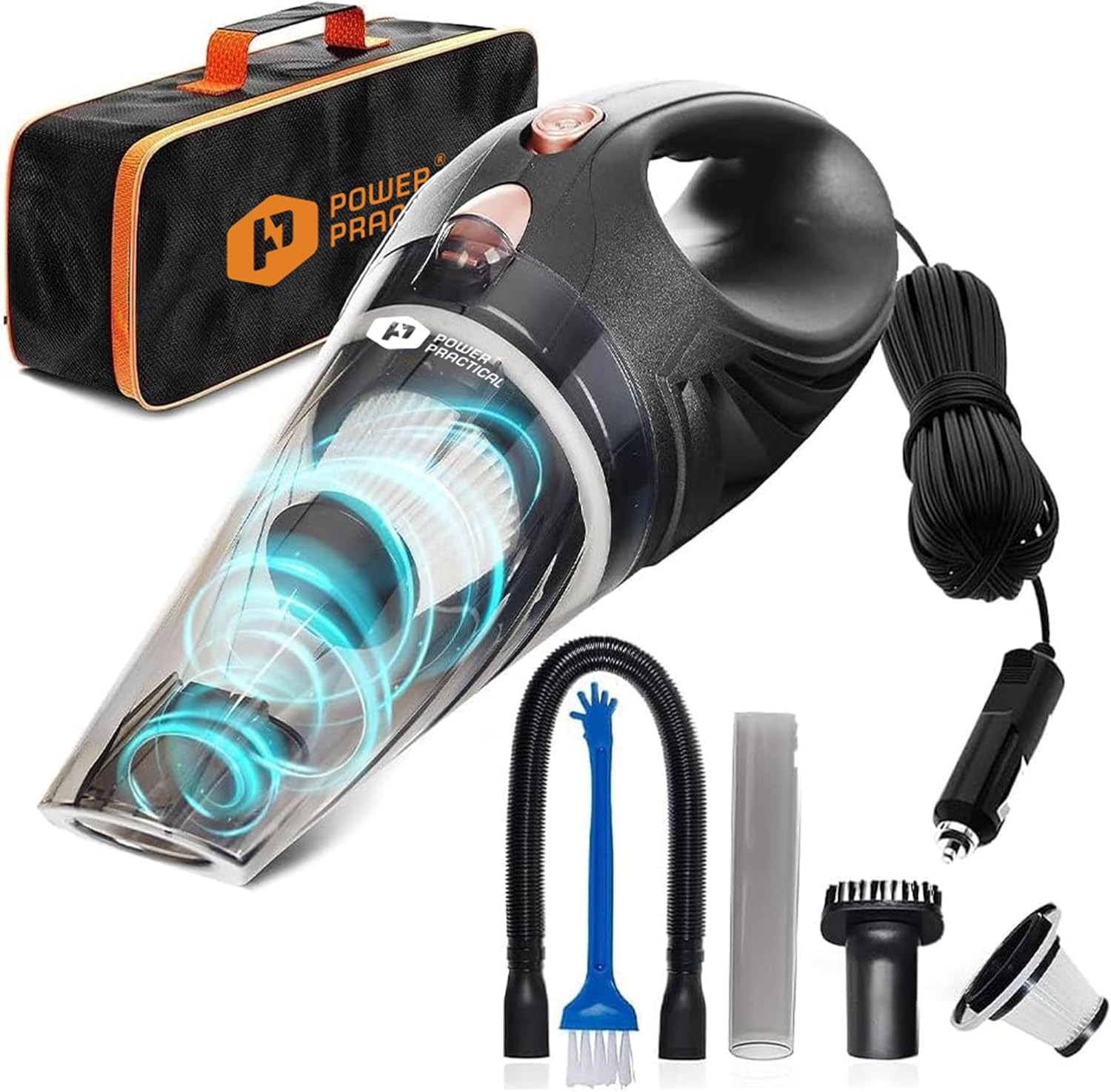 Car Vacuum Cleaner Handheld Vacuums Attachments16 Ft Cord & Bag - 12v gallery