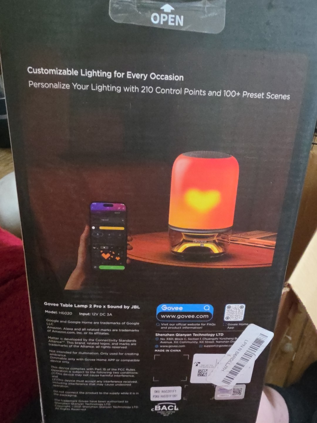 Govee Table Lamp 2 Pro x Sound by JBL, Smart Cordless Table Lamp - New gallery