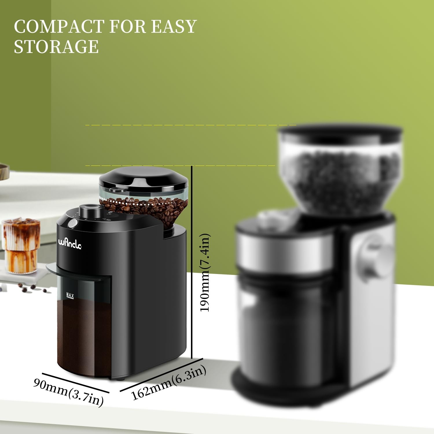 Electric Burr Coffee Grinder - Adjustable with 28 Precise Grind Settings gallery