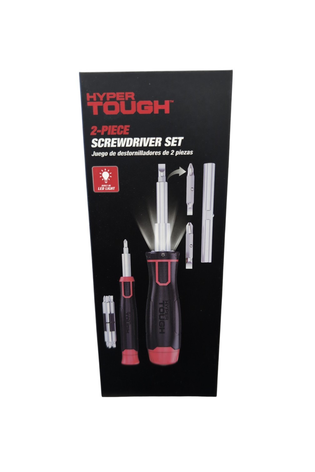 Hyper Tough 2-Piece LED Lighted 6-in-1 and 8-in-1 Precision Screwdriver Set gallery