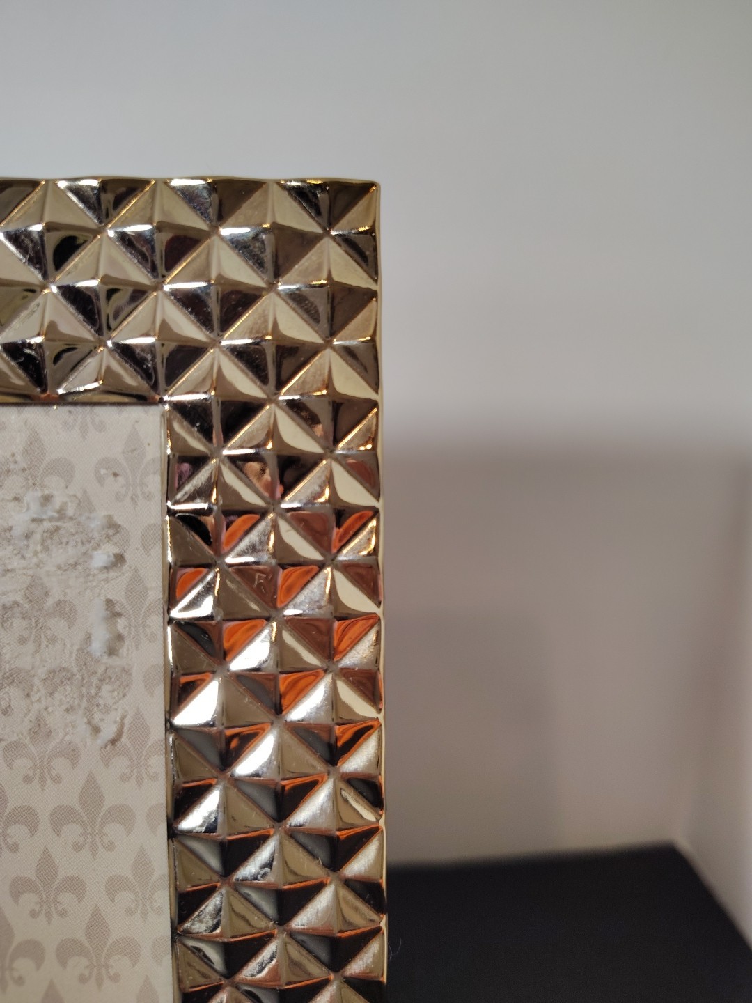 Lawrence Gold Metal Picture Frame Diamond Angles 5x7 gallery