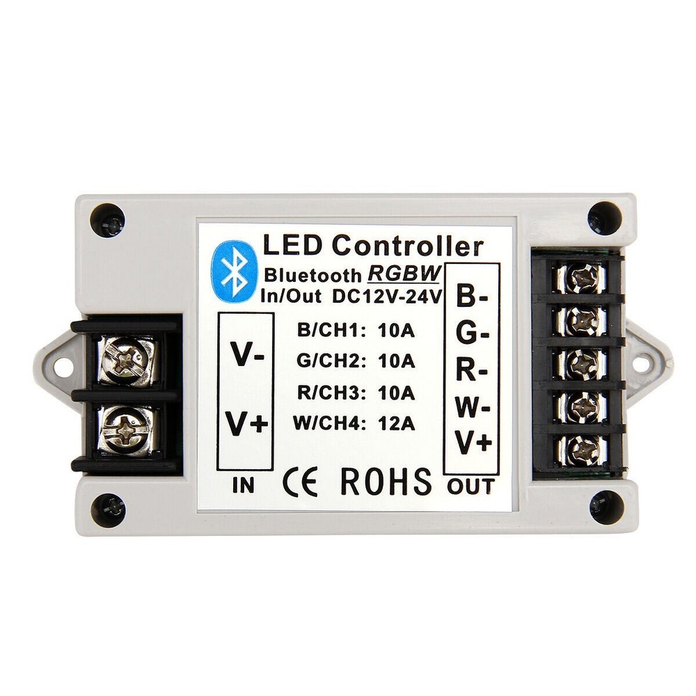 RGB/RGBW Bluetooth Controller APP Control for 5050 3528 SMD RGB LED Strip Lights