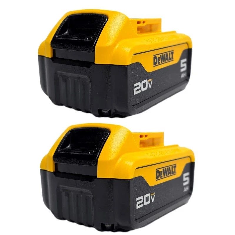DEWALT DCB205-2 20V MAX Premium Lithium-Ion 5.0Ah Battery Pk 2 Pack 2025 Date gallery