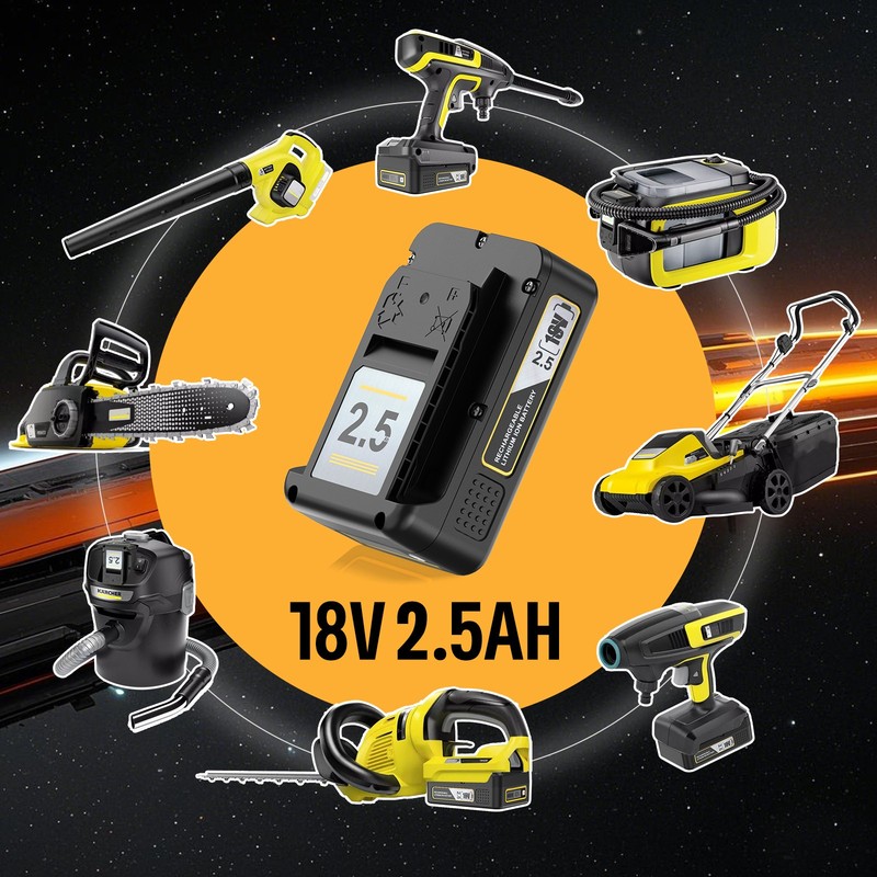 4/2pcs 18V 5Ah 2Ah for Karcher Replacement Lithium-Ion Battery Kärcher Cordless gallery