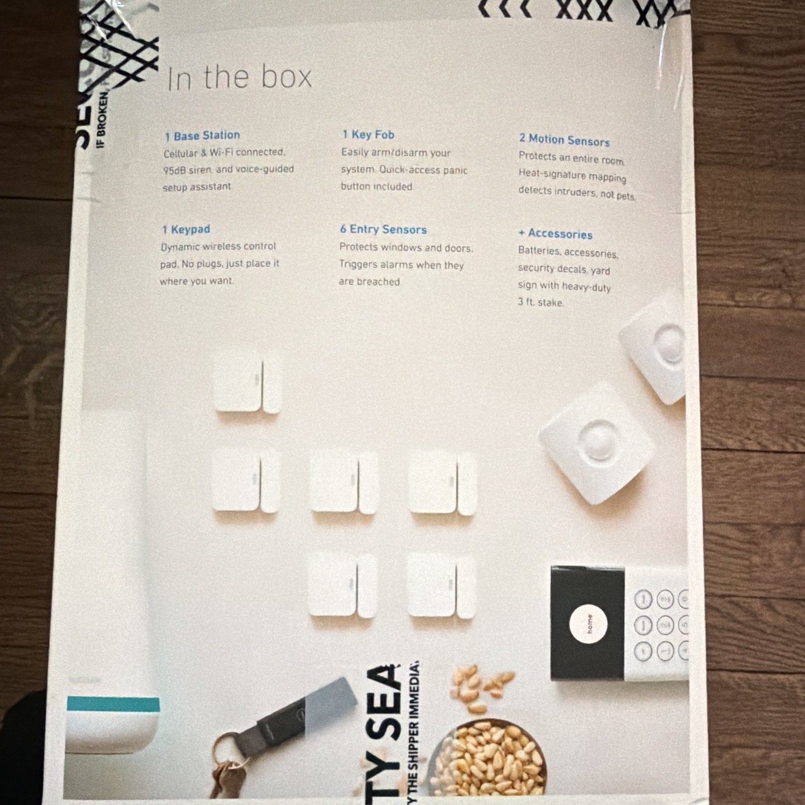SimpliSafe The Shield 11-Piece Security System White 95dB Base/Keypad/Fob Unused gallery