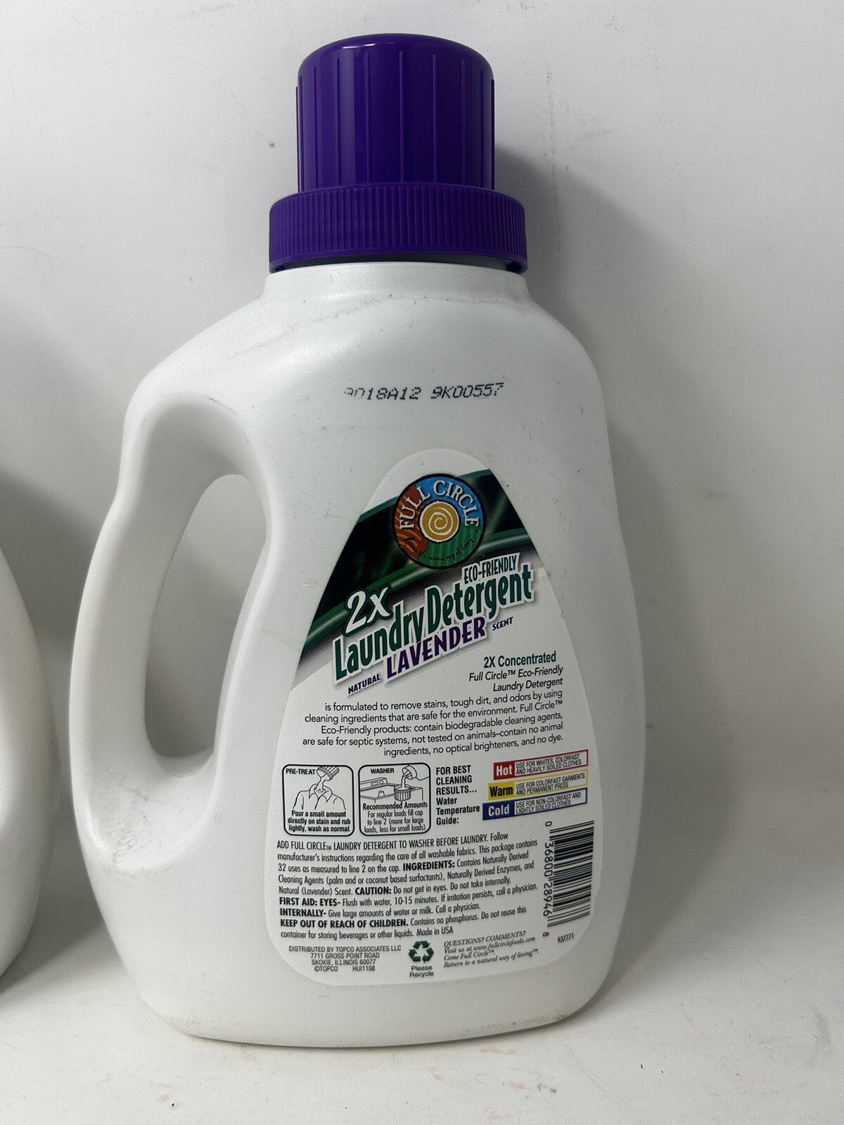 2x Full Circle Free & Clear Laundry Detergent 32 Loads 50 oz Lavender gallery