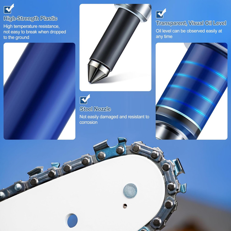 1 Pcs Grease Gun for Chainsaws, Pre Loaded Mini Grease Gun with Lubricant, Unive gallery