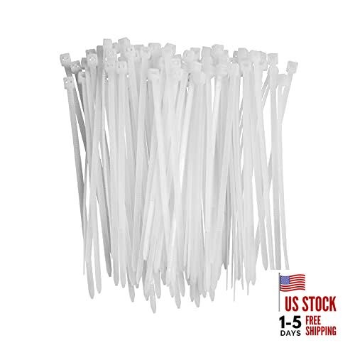 Small Zip Ties,Zip Ties 4 Inch 100 Pack, Nylon Cable 0.1x4 inch 18LBS White gallery