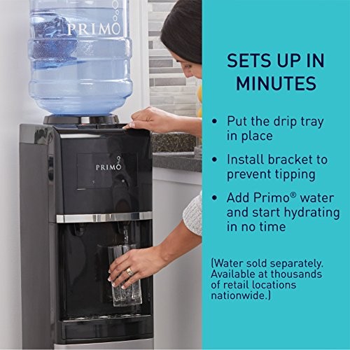 Primo International 900127 Top-Load Water Dispenser Stainless Steel/Black gallery
