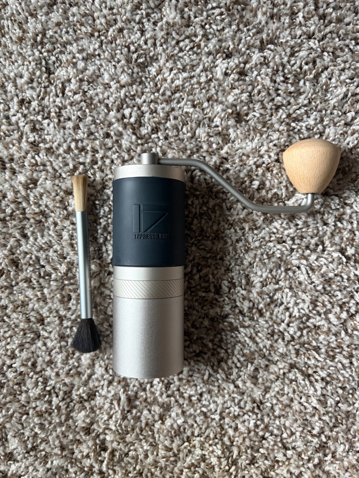 1ZPRESSO JX Series Manual Coffee Grinder Light Grey Portable Aluminum New Sealed gallery