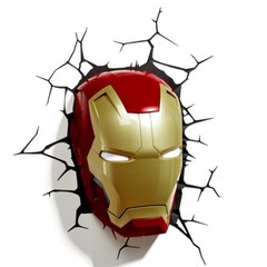 3D LED Night Light Verisimilitude Spider-Man Iron Man Super Heroes Series Lamp