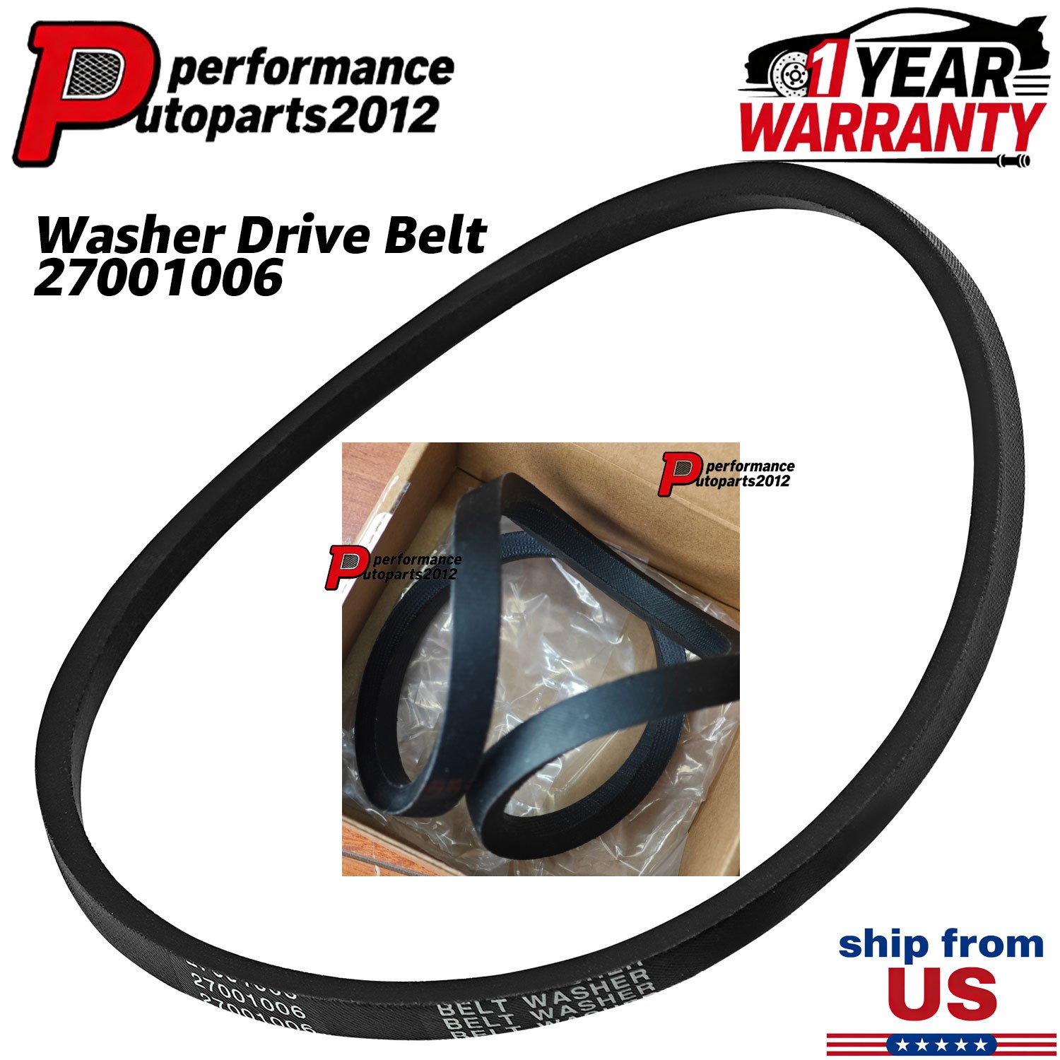 For Speed Queen Commercial Top Load Washer Drive Belt 38174 27001006 gallery