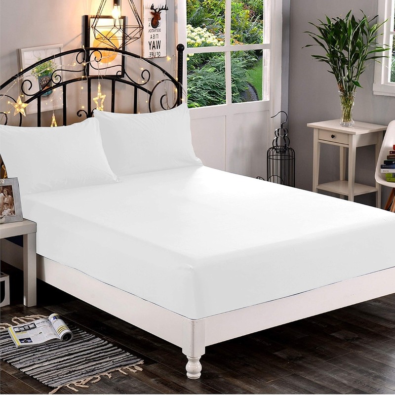 Soft Bedding 1000 - 1200 Thread Count Egyptian Cotton White Solid Select Item gallery