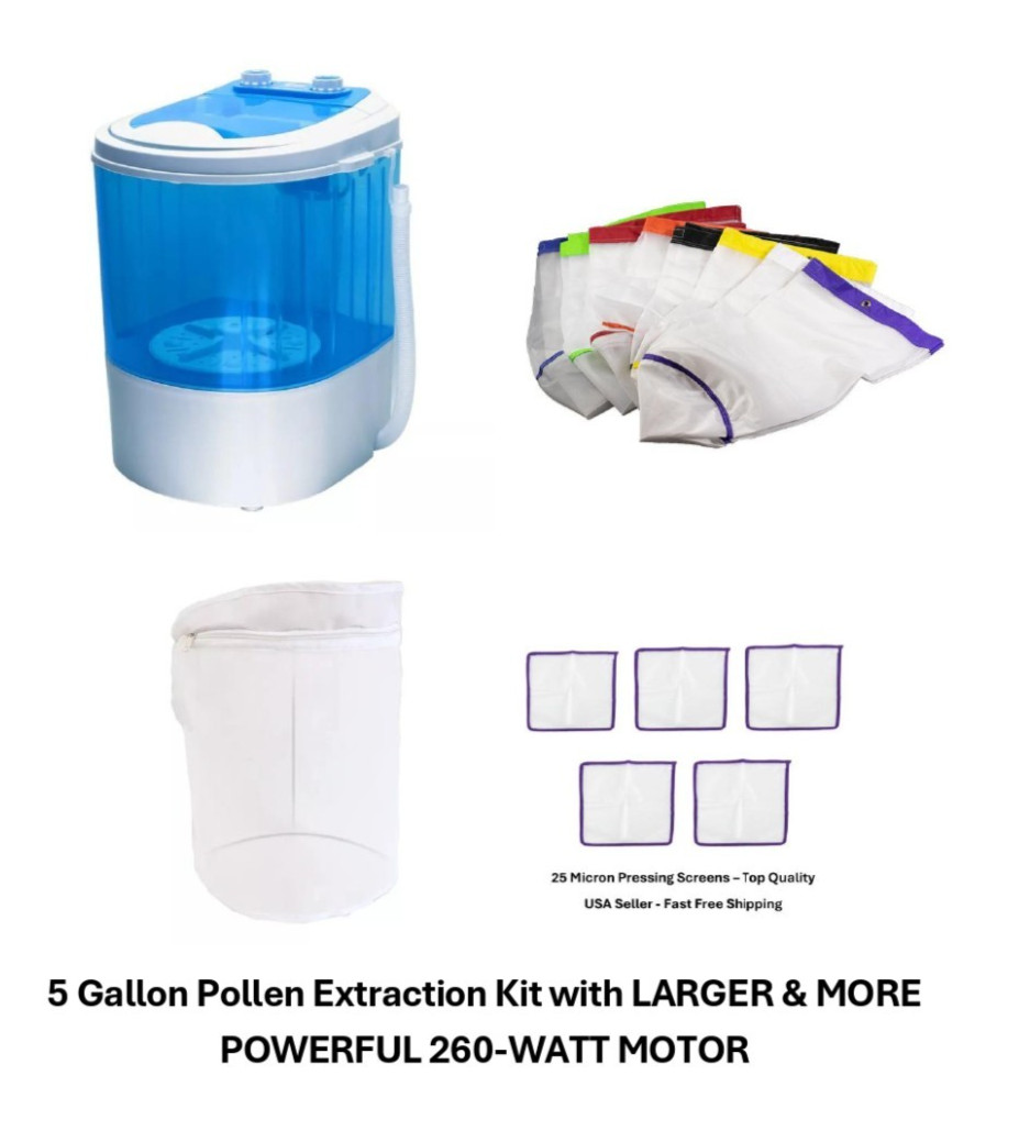 Ice Magic Complete 5 Gallon Pollen Extraction Kit - W/ 260-Watt Motor MORE POWER gallery