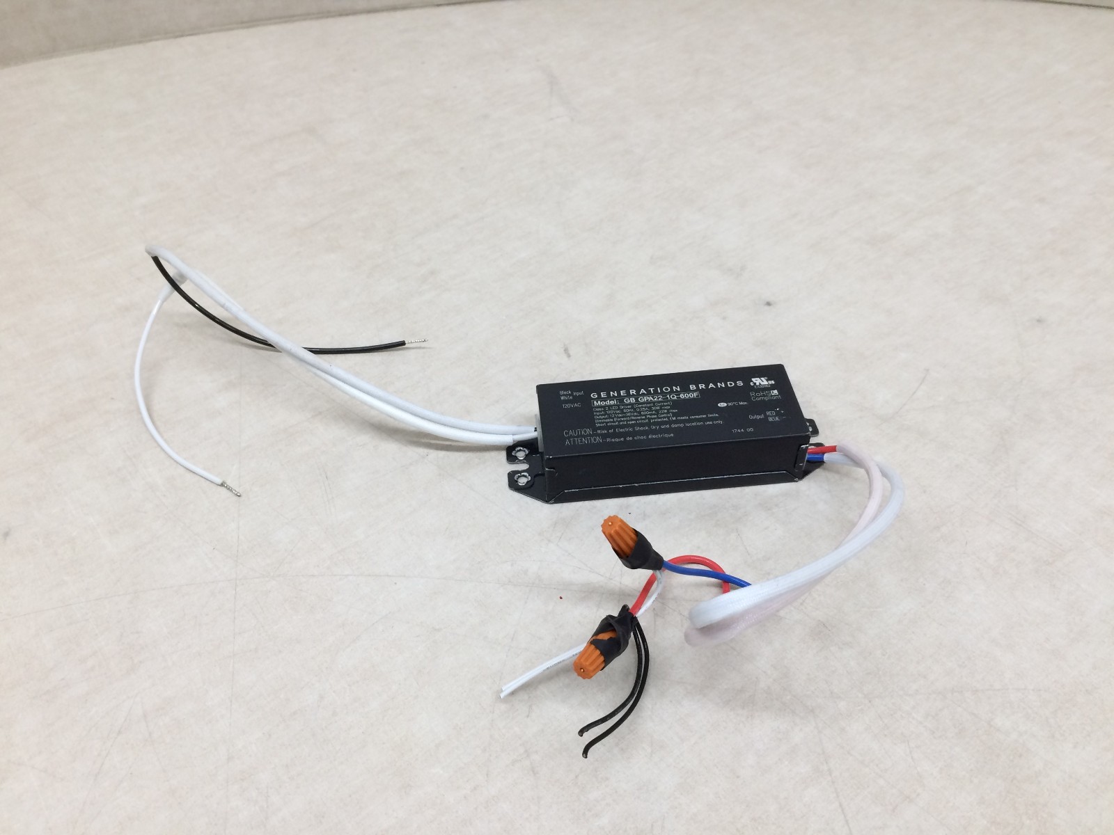 Generation Brands Dimmable LED Driver GB GPA22-1Q-600F 120VAC 12-36VDC 600MA 22W gallery