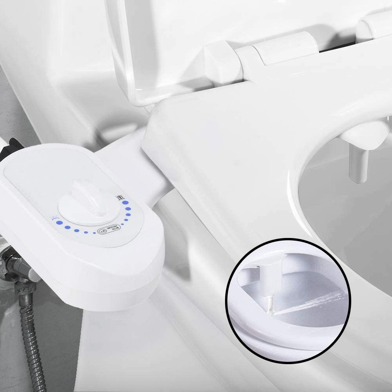 Deco Essentials Non-Electric Single Nozzle Toilet Seat Bidet for Standard 15/16" gallery