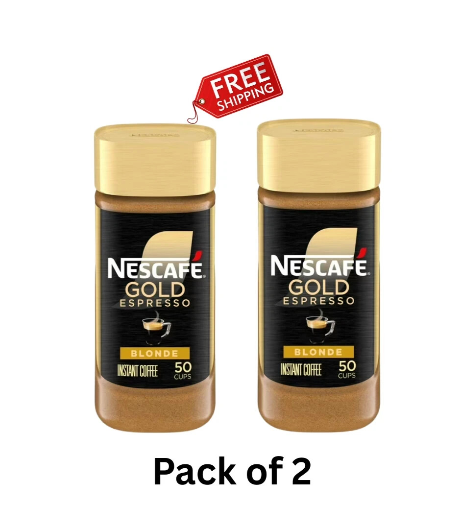 ( 2 Pack ) Nescafé Gold Espresso Blonde, Instant Coffee, 3.5 oz Free Shipping gallery