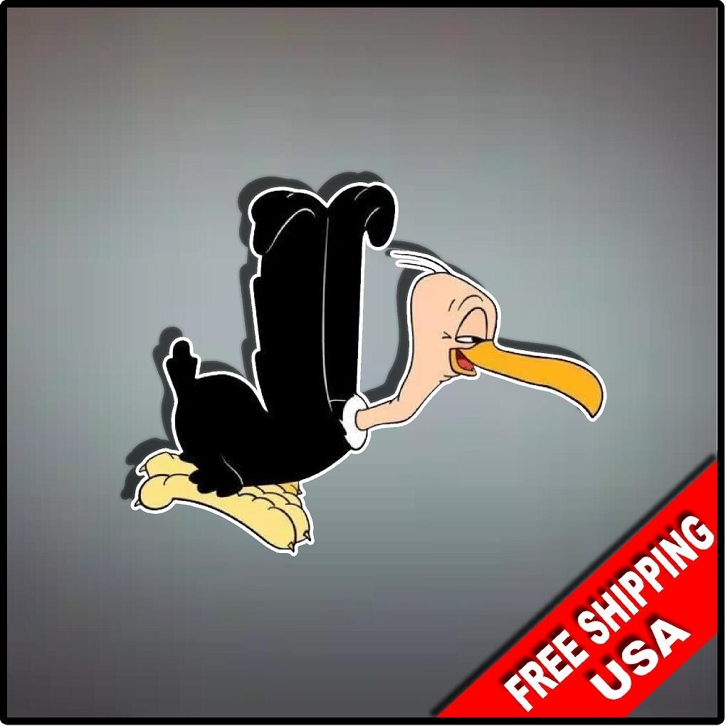 Beaky Buzzard 5" x 4" Nostalgic Cartoon Bugs Bunny Car Window Baby gallery