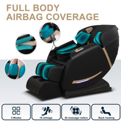 Full Body Massage Chair Zero Gravity Recliner, 2 Control Panels, Smart Screen US