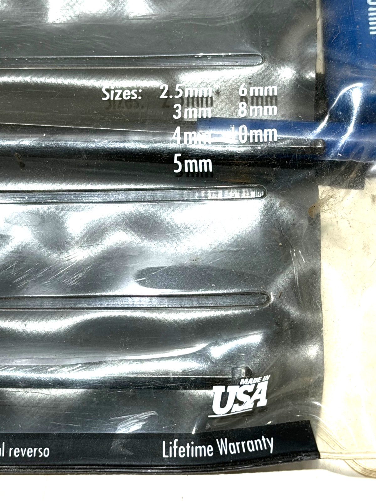ALLEN TOOLS 7-pc. METRIC T-HANDLE HEX KEY SET, BALL PLUS, 56132, USA gallery