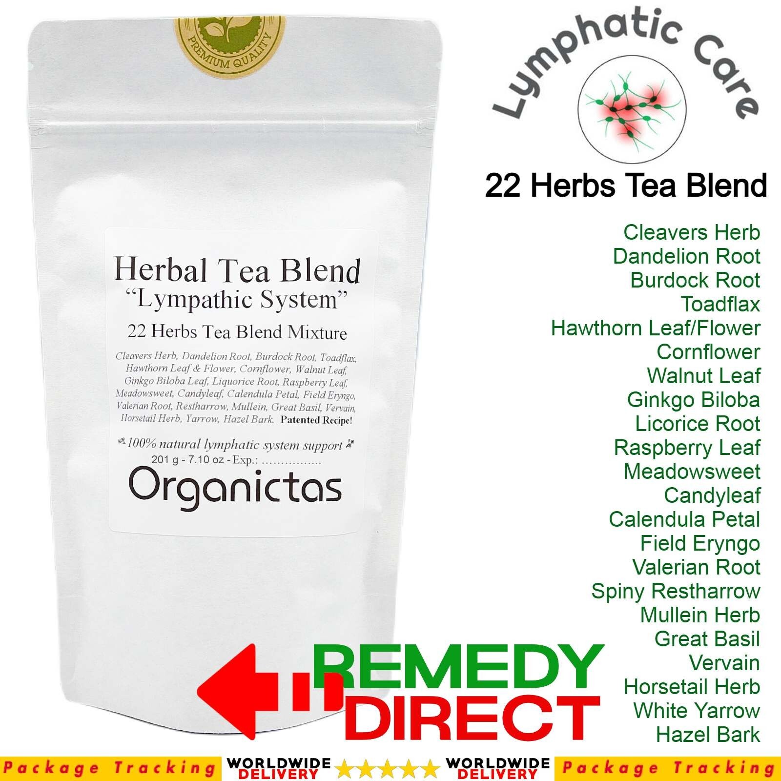 LYMPH SYSTEM TEA 22 Herb Recipe Formula Natural Lymphatic System Support Cleanse gallery