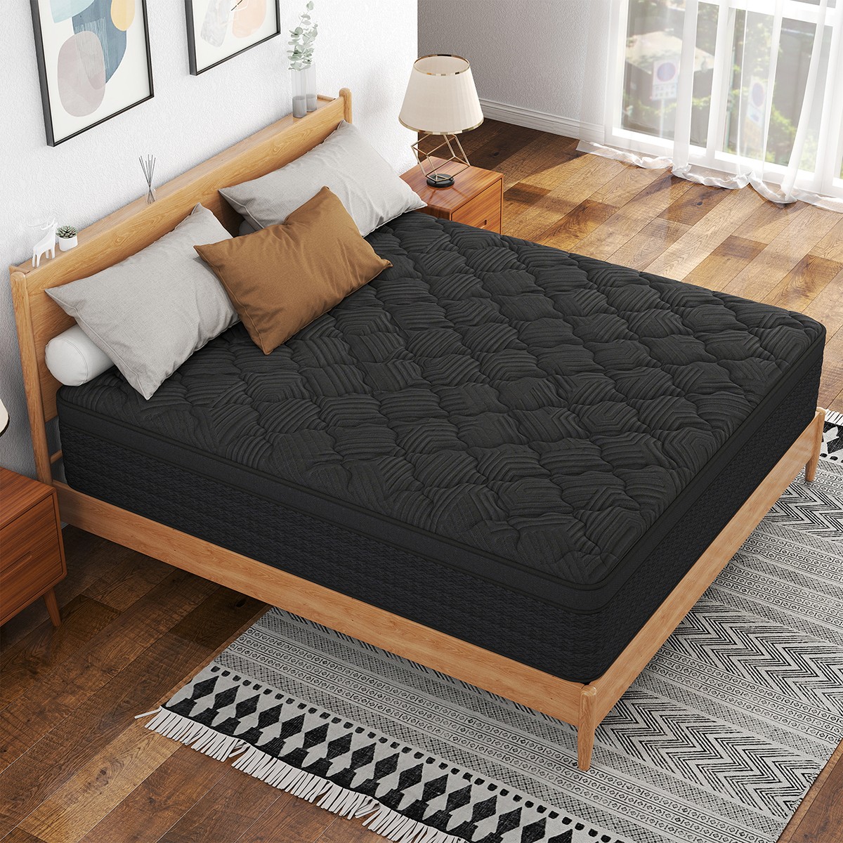 12" 14" Gel Memory Foam Hybrid Spring Mattress In a Box Twin Full Queen King gallery