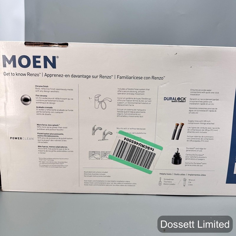 Moen Renzo CA87316C Pullout Kitchen Faucet Chrome Single Handle Deck Mount gallery