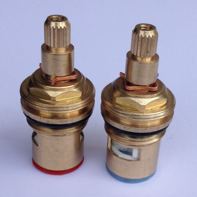 Cartridge Faucet Valve Replacement Brass Part - No Leaks - 1 Pair Hot & Cold 501 gallery