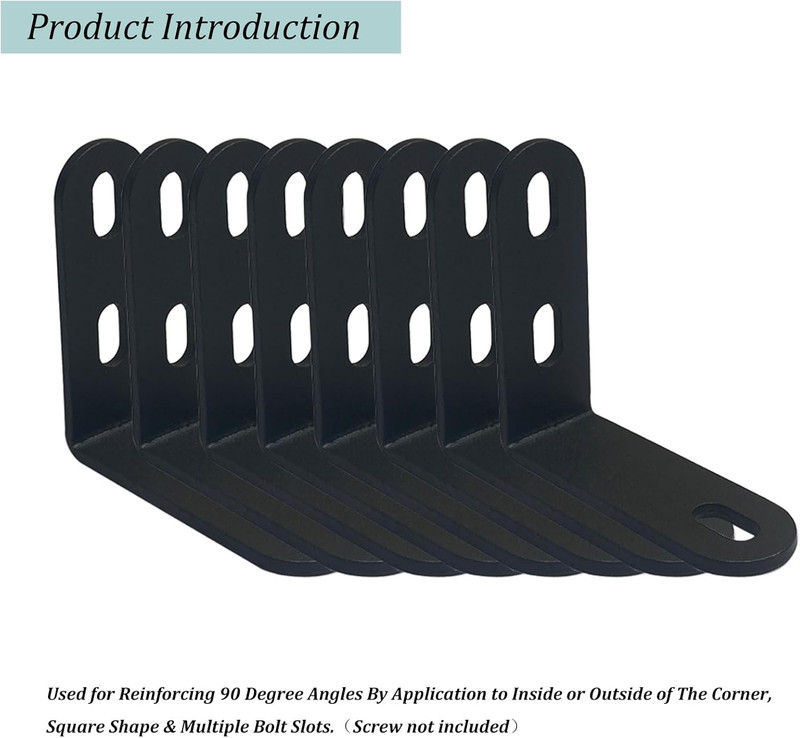 8 Pack Corner Brace with , 90 Degree Corner Fastener, L Shaped Corner Bracket, V gallery