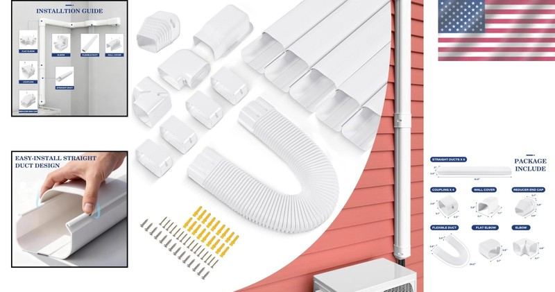 Mini Split Line Cover Kit - White gallery