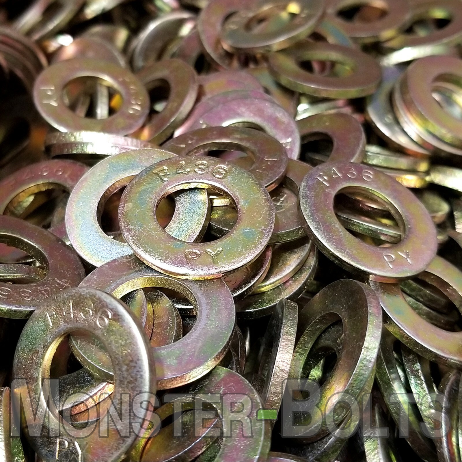 F436 Structural Flat Washers Zinc Yellow 1/4, 5/16, 3/8, 7/16, 1/2, 9/16 5/8 3/4 gallery