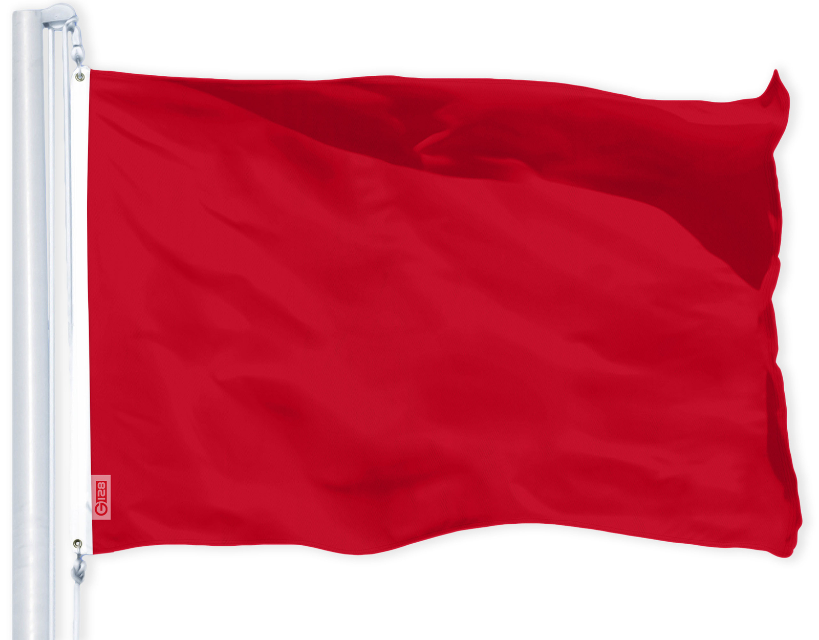 G128 Solid Red Color Flag 3x5 Ft LiteWeave Pro Series Printed 150D Polyester gallery