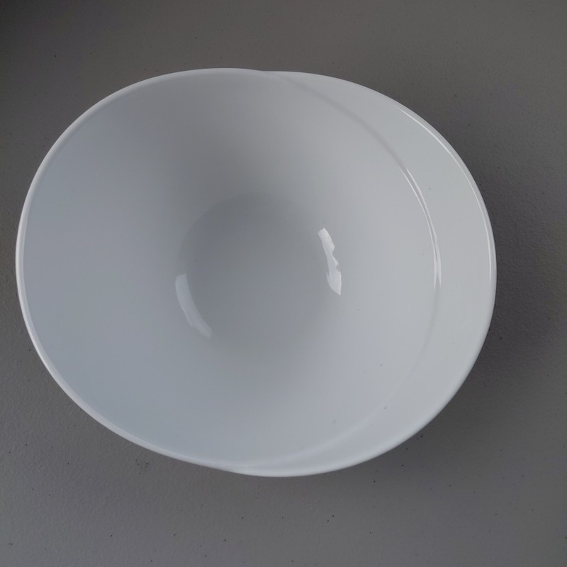 Overandback Serving Bowl Ceramic White Ceramic Monderist Layered Look MOD MCM gallery