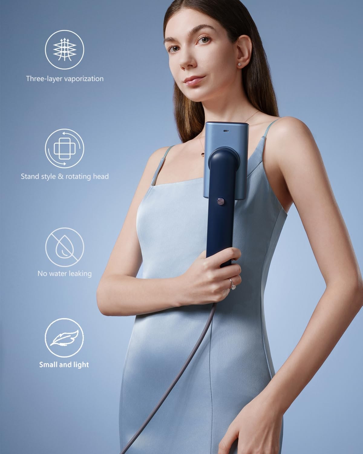 G9 Steam 2-in-1 Professional Handheld Travel Steamer for Clothes, Just 1lbs gallery