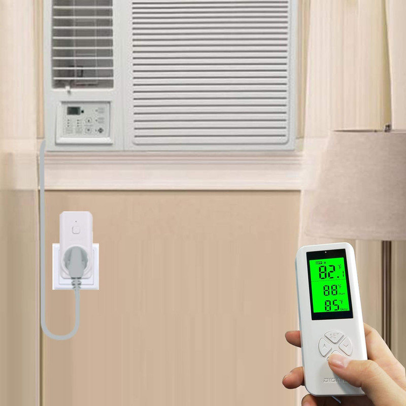Wireless Temperature Controller Digital Plug-in Thermostat Outlet Remote Control gallery